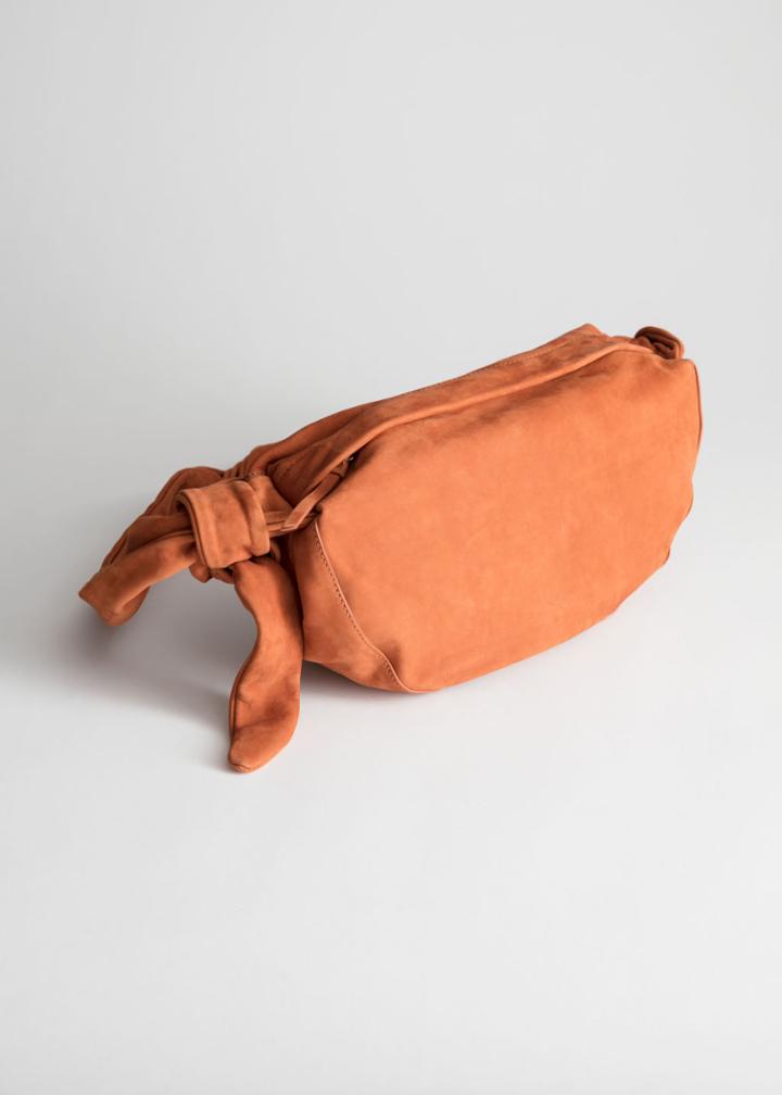 Other Stories Side Knot Half Moon Bag - Yellow