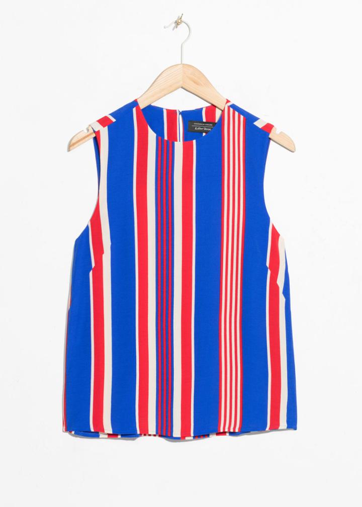 Other Stories Sleeveless Crepe Top - Red