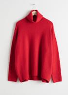 Other Stories High Neck Sweater - Red