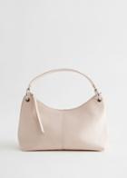 Other Stories Soft Leather Crossbody Bag - Beige
