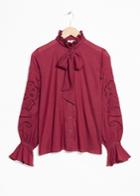 Other Stories Tie Detail Blouse - Red