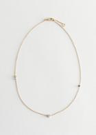 Other Stories Gemstone Chain Necklace - Green