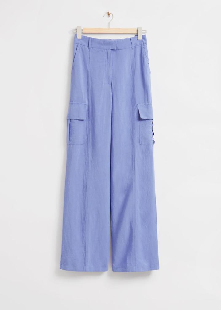 Other Stories Relaxed Cargo Pocket Trousers - Blue