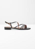 Other Stories Jewelled Multi Strap Sandals - Black