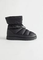 Other Stories Padded Winter Boots - Black