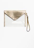 Other Stories Transparent Clutch - Gold