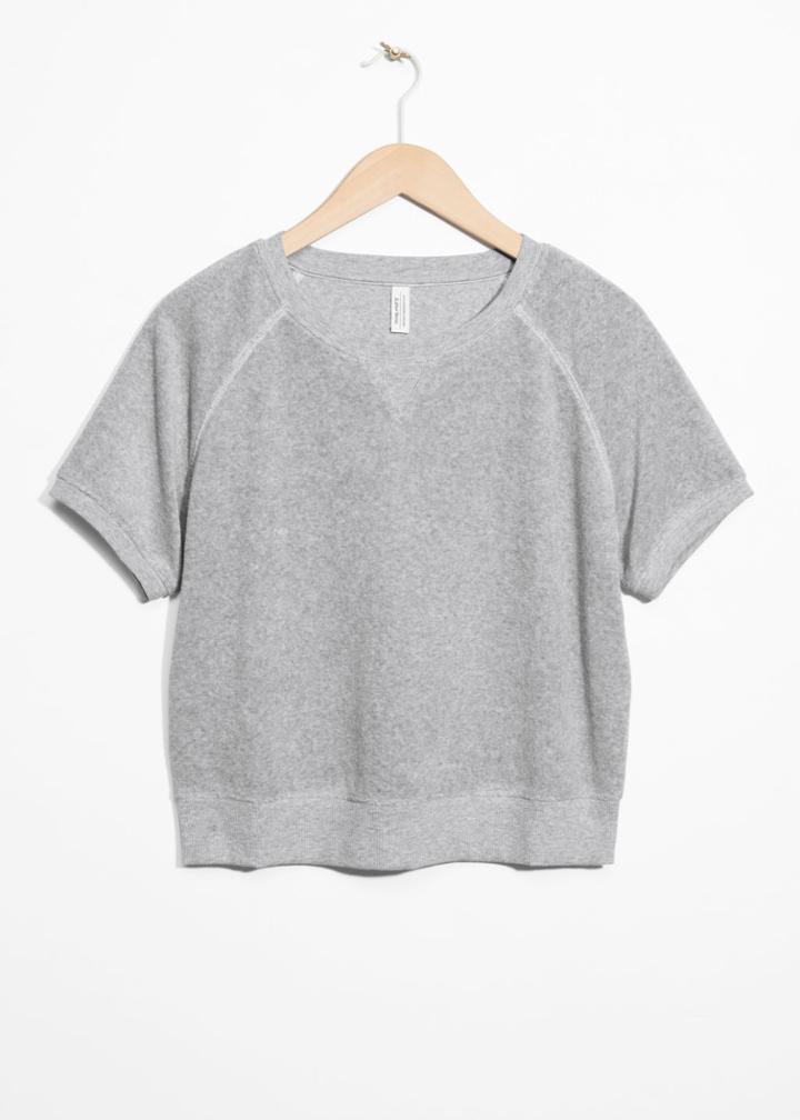 Other Stories Raglan Sleeve Top - Grey