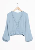 Other Stories V-neck Ruffle Top