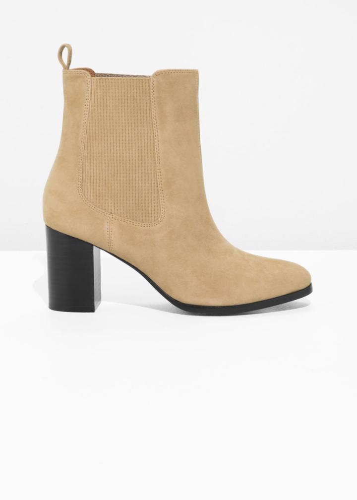 Other Stories Patent Leather Chelsea Boot - Yellow