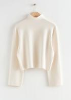 Other Stories Boxy Turtleneck Knit Sweater - White