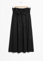 Other Stories Crisp Cotton Skirt - Black