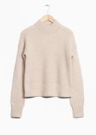 Other Stories Wool & Mohair Jumper - Beige