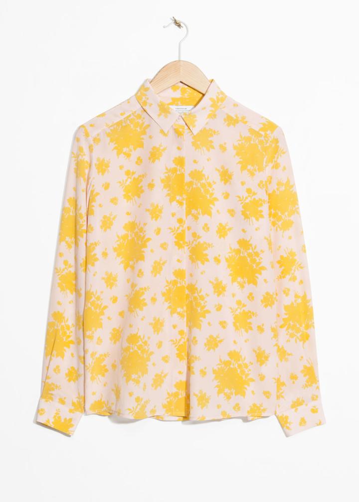 Other Stories Silk Shirt - Beige