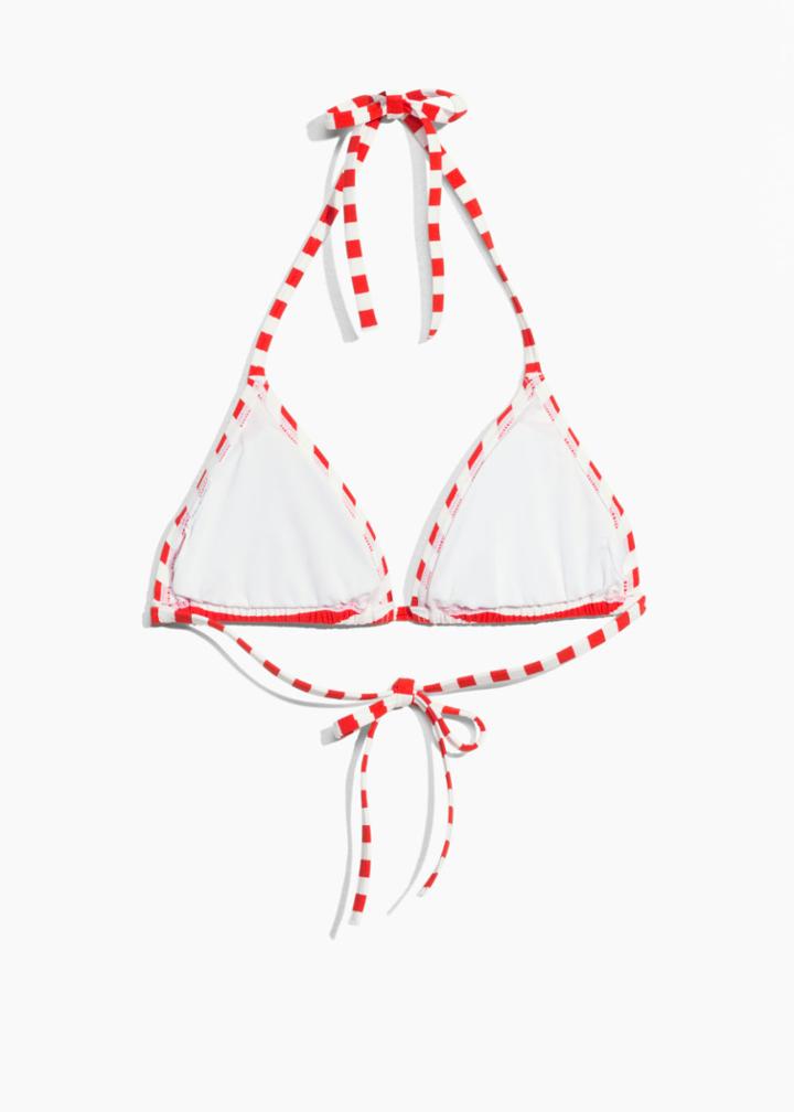Other Stories Triangle Bikini Top - Orange