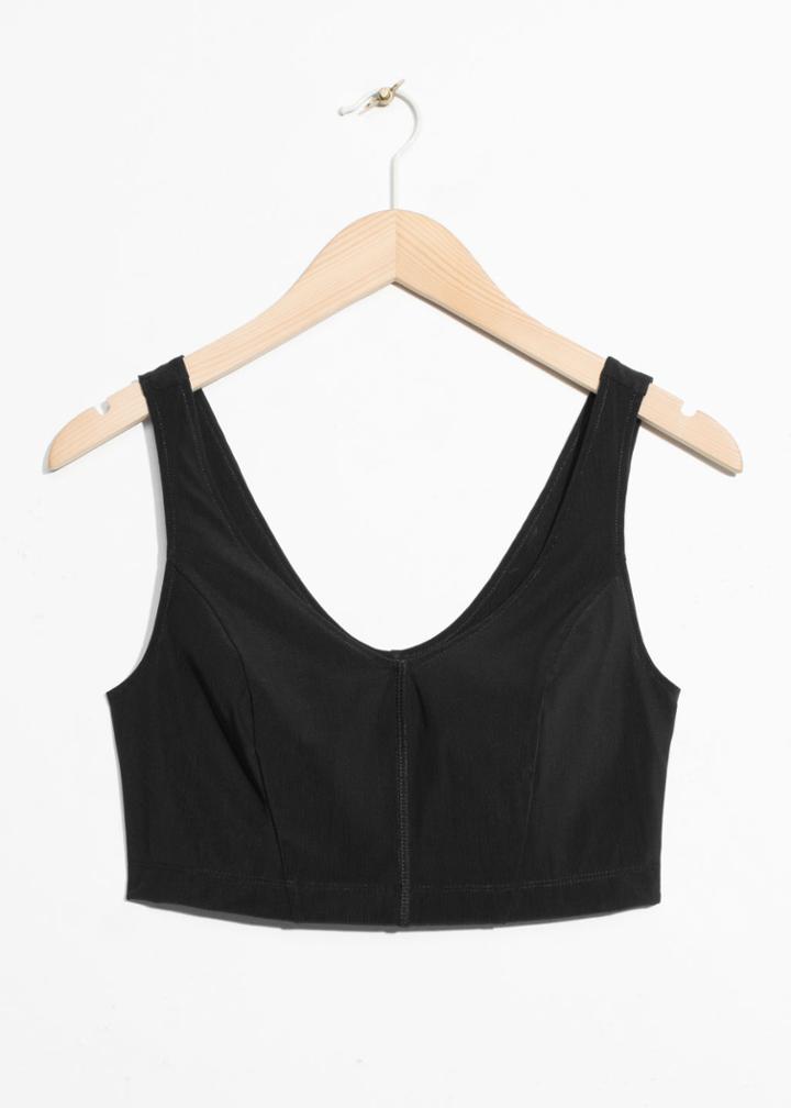Other Stories Sport Top - Black