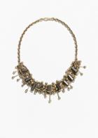 Other Stories Ornamented Golden Chain Necklace