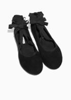 Other Stories Lace Ballet Flats - Black