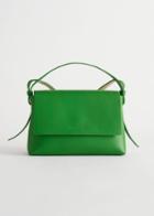 Other Stories Leather Crossbody Bag - Green