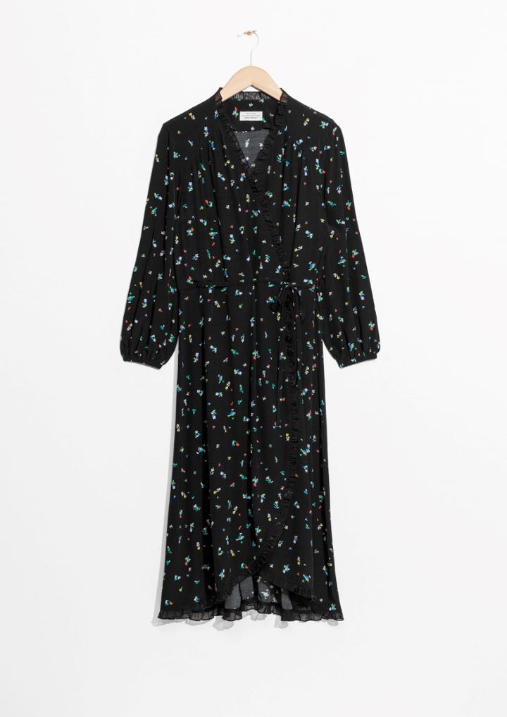Other Stories Ruffled Wrap Dress