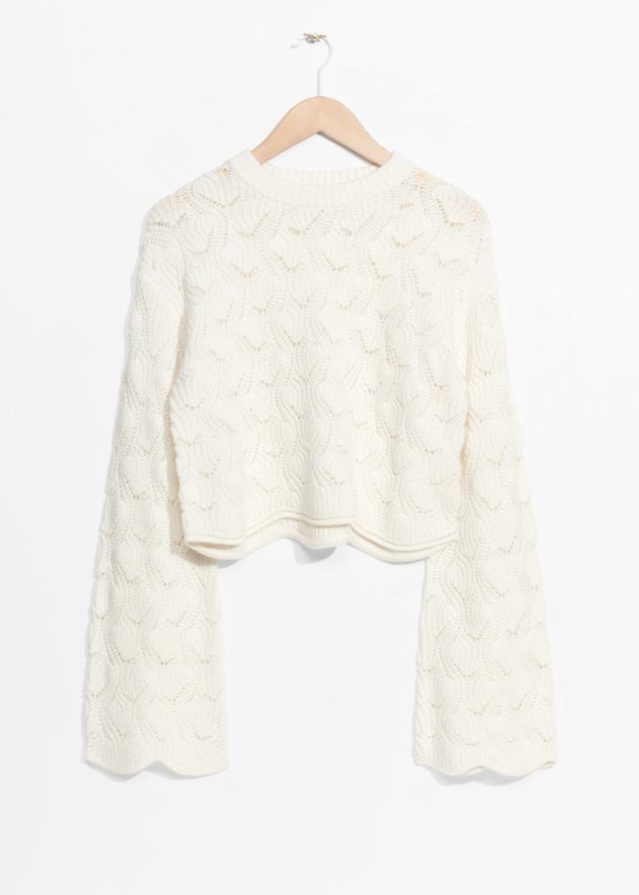 Other Stories A-line Sleeve Sweater - White