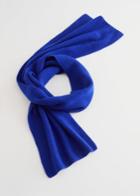 Other Stories Cashmere Ribbed Knit Scarf - Blue