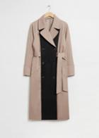 Other Stories Relaxed Double-breasted Trench Coat - Beige