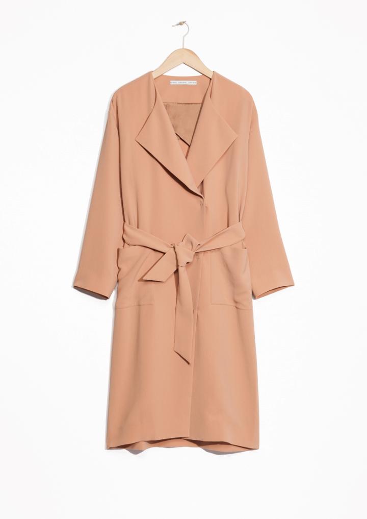 Other Stories Belted Trench Coat