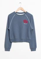 Other Stories Heartaches Embroidery Sweatshirt