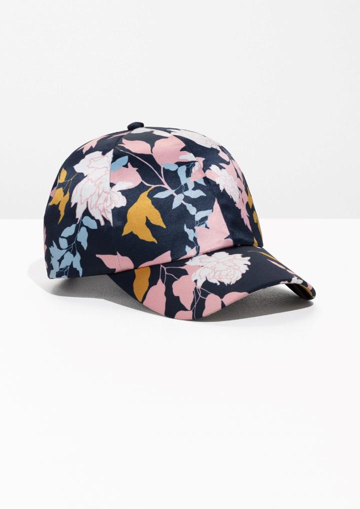 Other Stories Printed Satin Cap