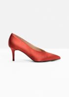 Other Stories Pointed Satin Pump