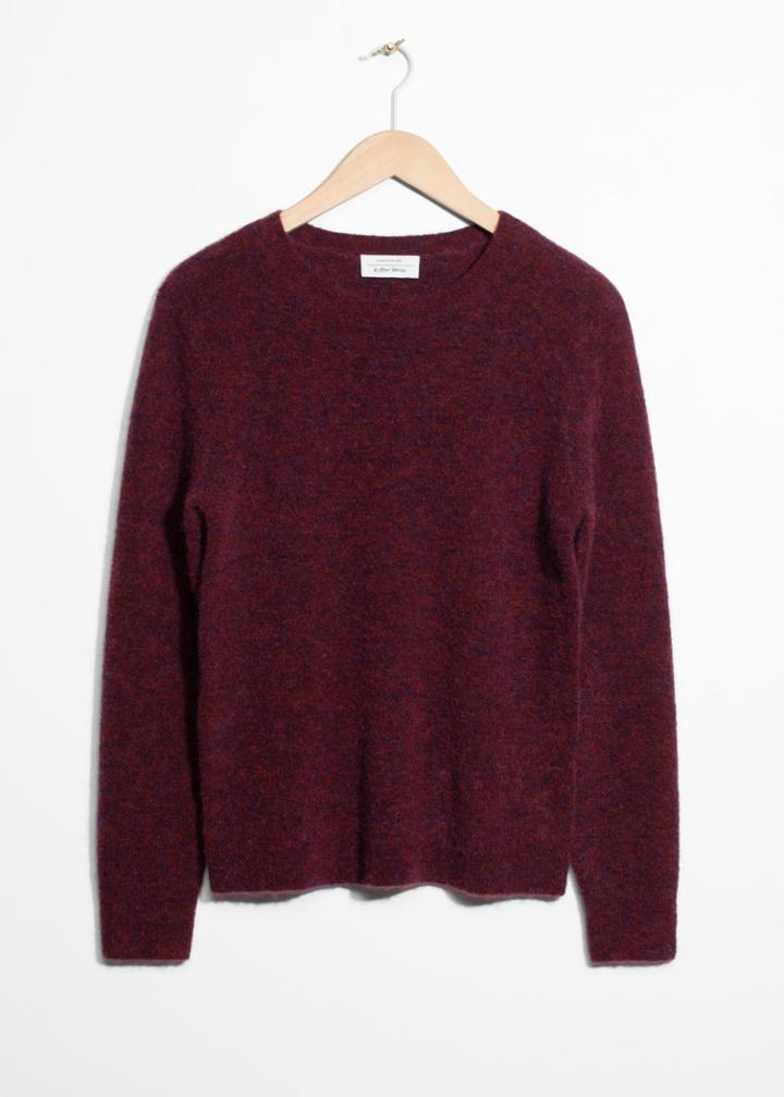Other Stories Wool Blend Knit Sweater - Red
