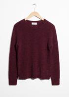 Other Stories Wool Blend Knit Sweater - Red