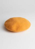 Other Stories Wool Blend Beret - Yellow