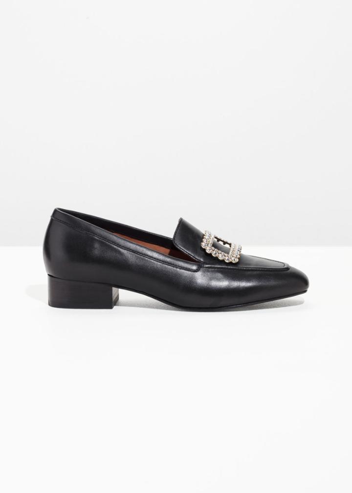 Other Stories Jewelled Loafer - Black