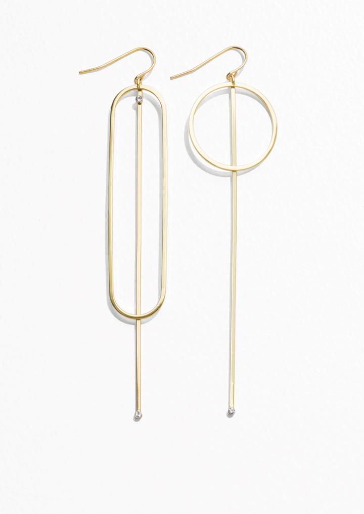 Other Stories Geometric Pendant Earrings