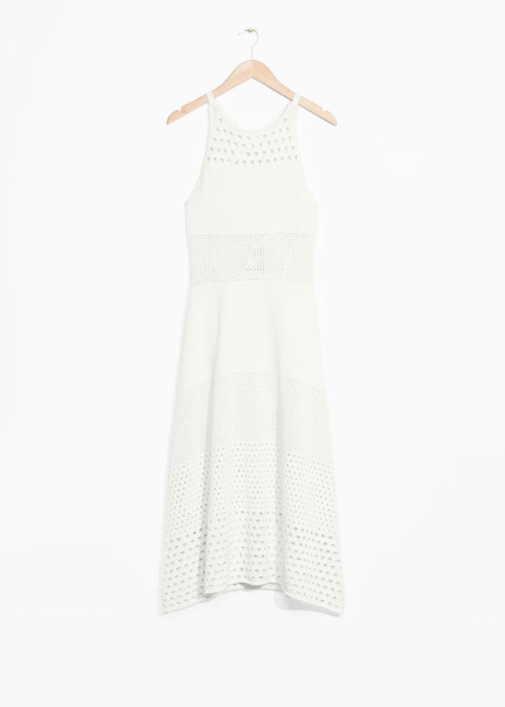 Other Stories Crochet Dress - White