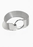 Other Stories Circle Pendant Cuff - Silver