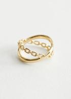 Other Stories Spherical Chain Link Ring - Gold