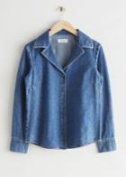 Other Stories Fitted Denim Shirt - Blue