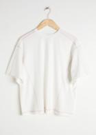 Other Stories Contrast Seam T-shirt - White