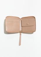 Other Stories Leather Zip Wallet - Pink