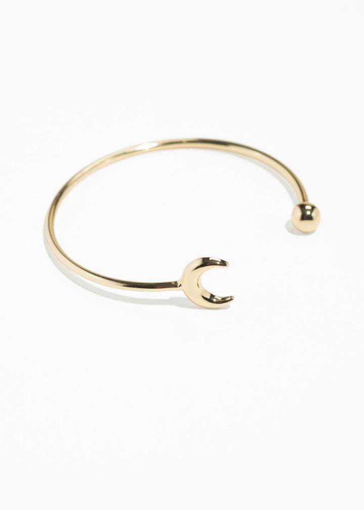 Other Stories Crescent Cuff Bracelet - Gold