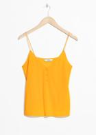 Other Stories Silk Camisole Top - Yellow