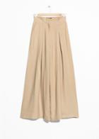 Other Stories Paperbag Waist Wide Trousers - Beige