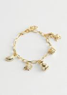 Other Stories Lucky Charm Bracelet - Gold