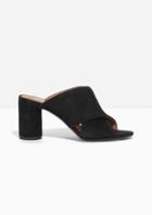Other Stories Suede Cross Strap Mule
