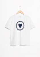 Other Stories Heart Print T-shirt
