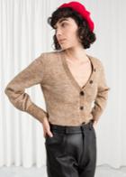 Other Stories Wool Blend Cardigan - Beige