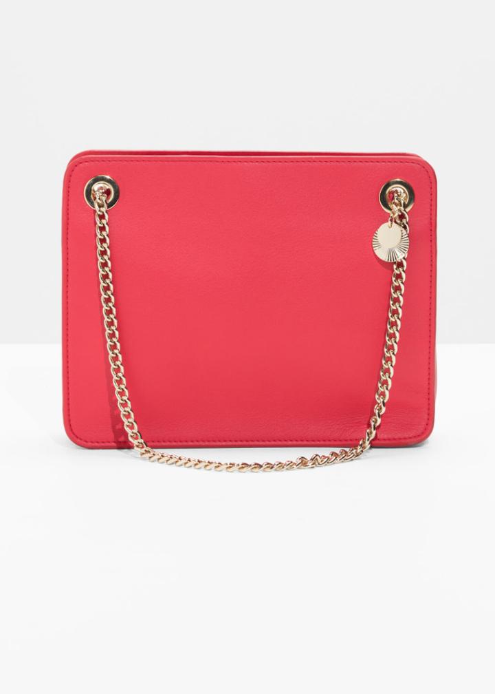 Other Stories Chain Shoulder Bag - Red