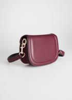 Other Stories Leather Mini Saddle Bag - Red